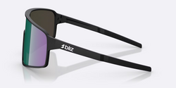 Sunglasses BLIZ P001 Frame Matte Black with Brown/Green Multicolor Lenses