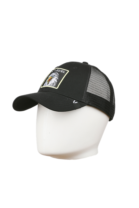 Level Cap Mesh Eagle Black - 2023/24