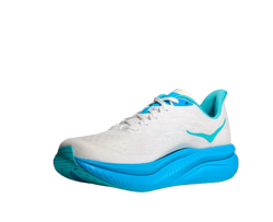 Man Schuhe Hoka Mach 6 White/Skyward Blue