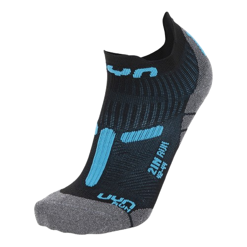 Outdoor Socks UYN Man Run 2IN Socks Black/Turquoise