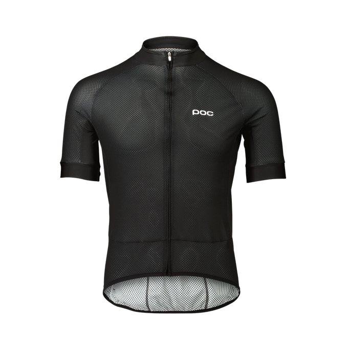 POC M's Essential Road Logo Jersey  Uranium Black/Hydrogen White - 2024