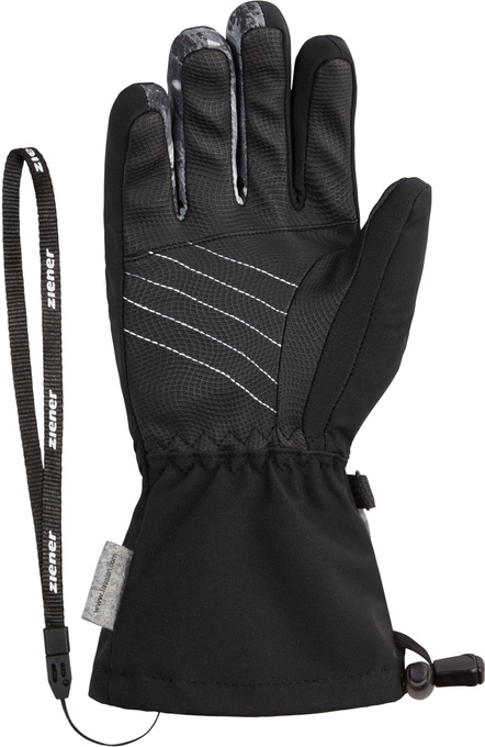 Handschuhe Ziener Laval-z As® Aw Glove Junior Unisex Black Grey Mountain Print - 2025/26