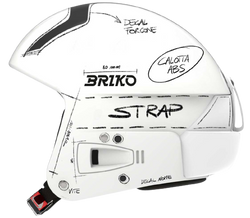 Helm Briko Vulcano FIS 6.8 Graphik Matt/White Black - 2023/24