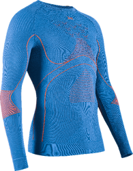 Thermounterwäsche X-bionic Energy Accumulator 4.0 Shirt LG SL Men Galactic Blue/Vibrant Orange - 2023/24