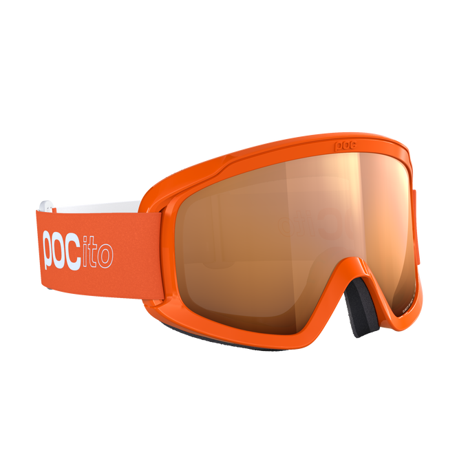 Goggles POC POCito Opsin Fluorescent Orange/Partly Sunny Light Orange - 2025/26