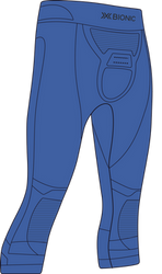 Thermal underwear X-bionic Energizer 4.0 Pants 3/4 Men Blossom Blue/Black - 2024/25