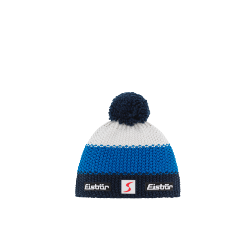 Beanie Eisbar Star Pompon SP Kids Night Mottled/Bugatti/White - 2023/24