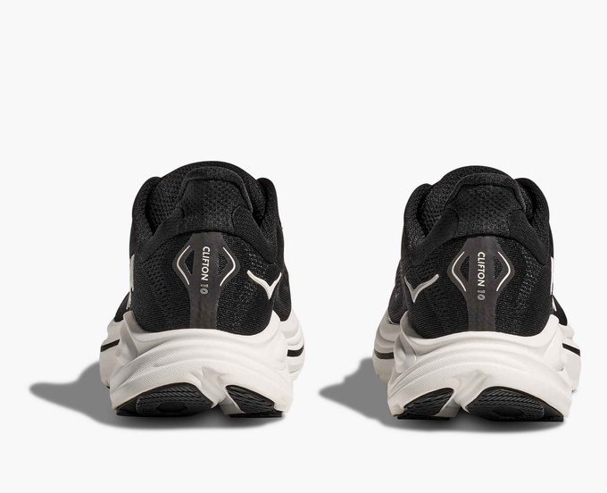 Man Schuhe Hoka Clifton 10 Wide Black/White
