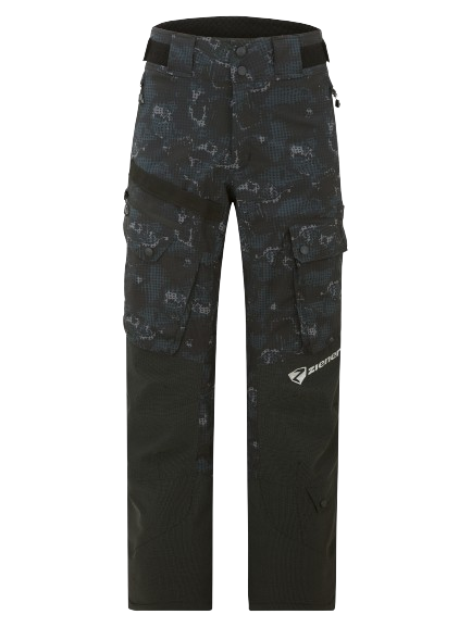 Skihose Ziener RCE Coach Unisex Pants Black Foggy Print - 2025/26