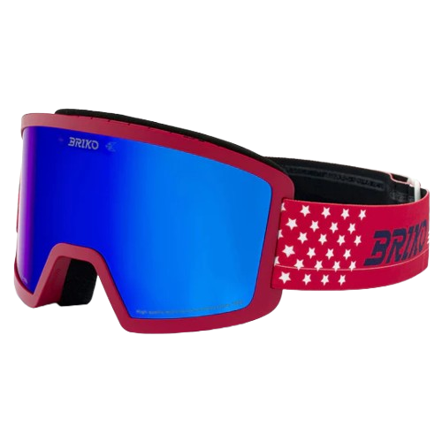 Googles Briko Frostbite USA Matt Red/Tanganora Blue - 2025/26