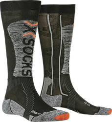 Ski socks X-Socks Ski Energizer LT 4.0 Black/Stone Grey Melange - 2023/24