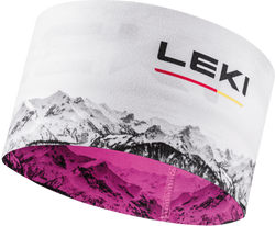 Stirnband LEKI XC Headband neonpink-white - 2023