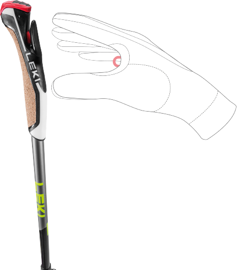 Poles Nordic Walking LEKI Traveller Alu - 2025