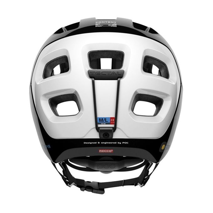 Fahrradhelm POC TECTAL RACE SPIN URANIUM BLACK/HYDROGEN WHITE - 2021
