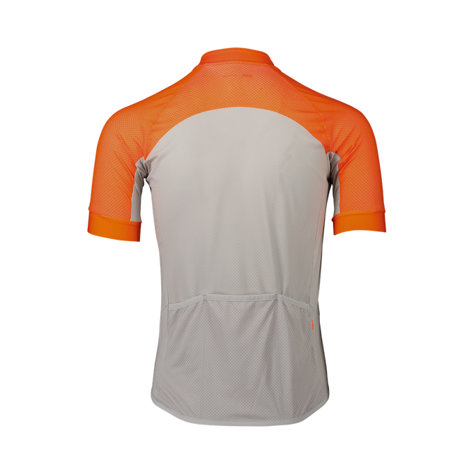 Fahrradtrikot POC M's Essential Road Logo Jersey Zink Orange/Granite Grey - 2024