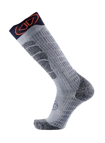 Ski socks Sidas Ski Merino Grey/Orange 