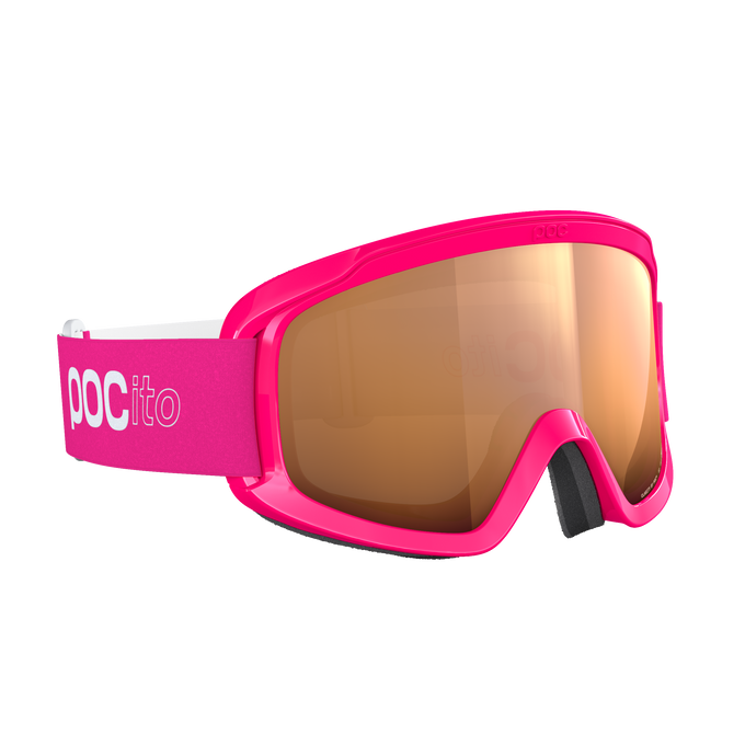 Goggles POC POCito Opsin Fluorescent Pink/Partly Sunny Light Orange - 2025/26