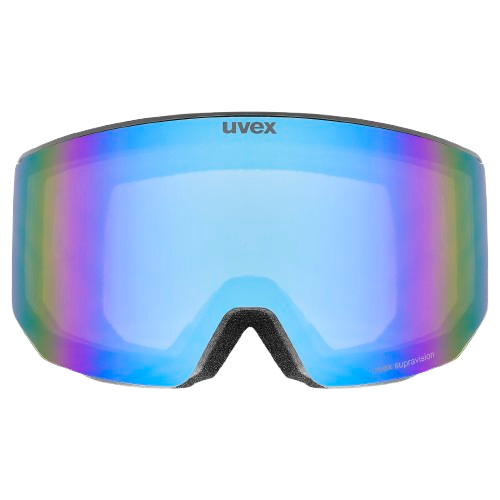 Goggles Uvex lace ATTRACT FM Black Matt/Mirror Blue + spare lens - 2025/26