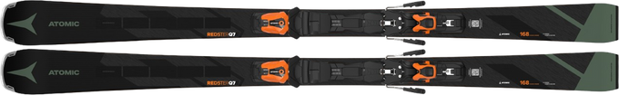 Skis Atomic Redster Q7 Revoshock C + MI 12 GW Black/Orange - 2024/25