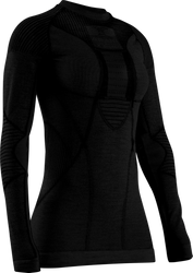 Thermounterwäsche X-Bionic Apani 4.0 Merino Shirt Round Neck LG SL Women Black - 2023/24
