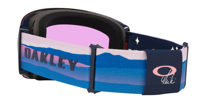 Brille Oakley Flight Deck Pro L Mikaela Shiffrin Sig/Prizm Snow Iced Iridium + Additional lens Prizm Snow Sapphire Iridium - 2025/26