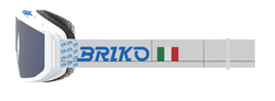 Googles Briko Vulcano Mask Italia White/Science Blue - 2024/25