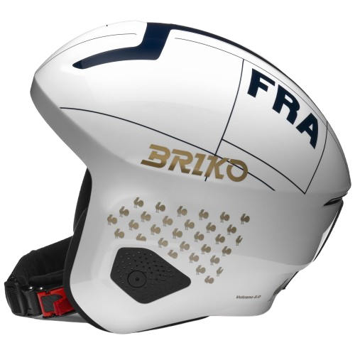 Helmet Briko Vulcano 2.0 France Shiny White Tangaroa Blue - 2024/25