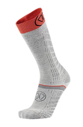 Skisocken Sidas Ski Merino Performance Light Grey/Coral - 2025/26