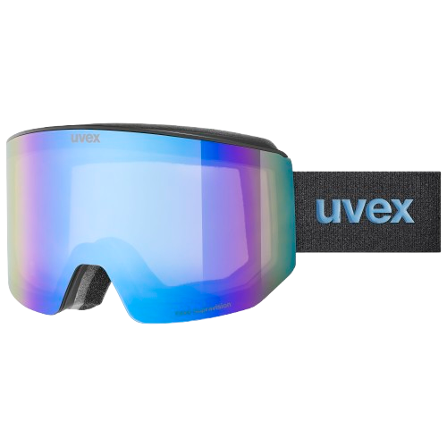 Goggles Uvex lace ATTRACT FM Black Matt/Mirror Blue + spare lens - 2025/26