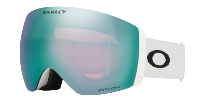 Brille Oakley Flight Deck Pro L Matte White/Prizm Snow Sapphire Iridium + Additional lens Prizm Snow Iced Iridium - 2025/26
