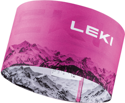 Stirnband LEKI XC Headband neonpink-white - 2023