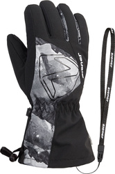 Handschuhe Ziener Laval-z As® Aw Glove Junior Unisex Black Grey Mountain Print - 2025/26
