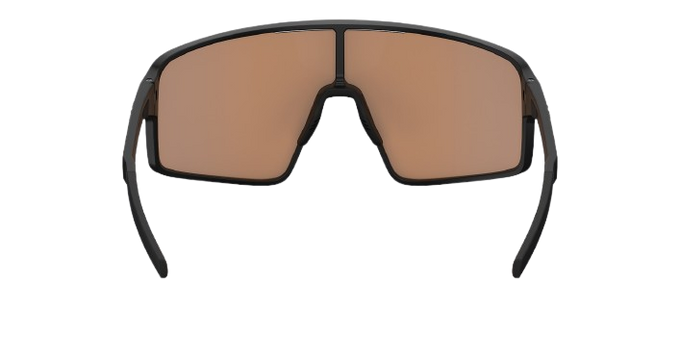 Sunglasses BLIZ P001 Matte Black Frame / Coral/Orange Mirror Blue Lenses