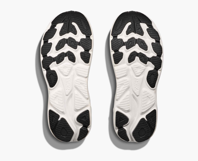Man Schuhe Hoka Clifton 10 Wide Black/White