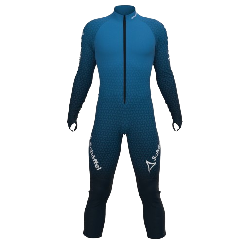 Rennanzug Schoffel Team Racesuit K JR Blue/Yellow - 2024/25