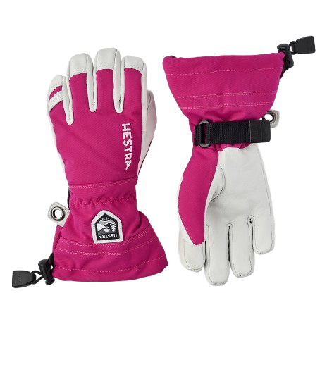 Handschuhe Hestra Army Leather Heli Ski Jr. Fuchsia - 2025/26
